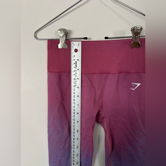 Gymshark Adapt Ombre Seamless Leggings - Rose Pink/Light Blue XS - Picture 4 of 7